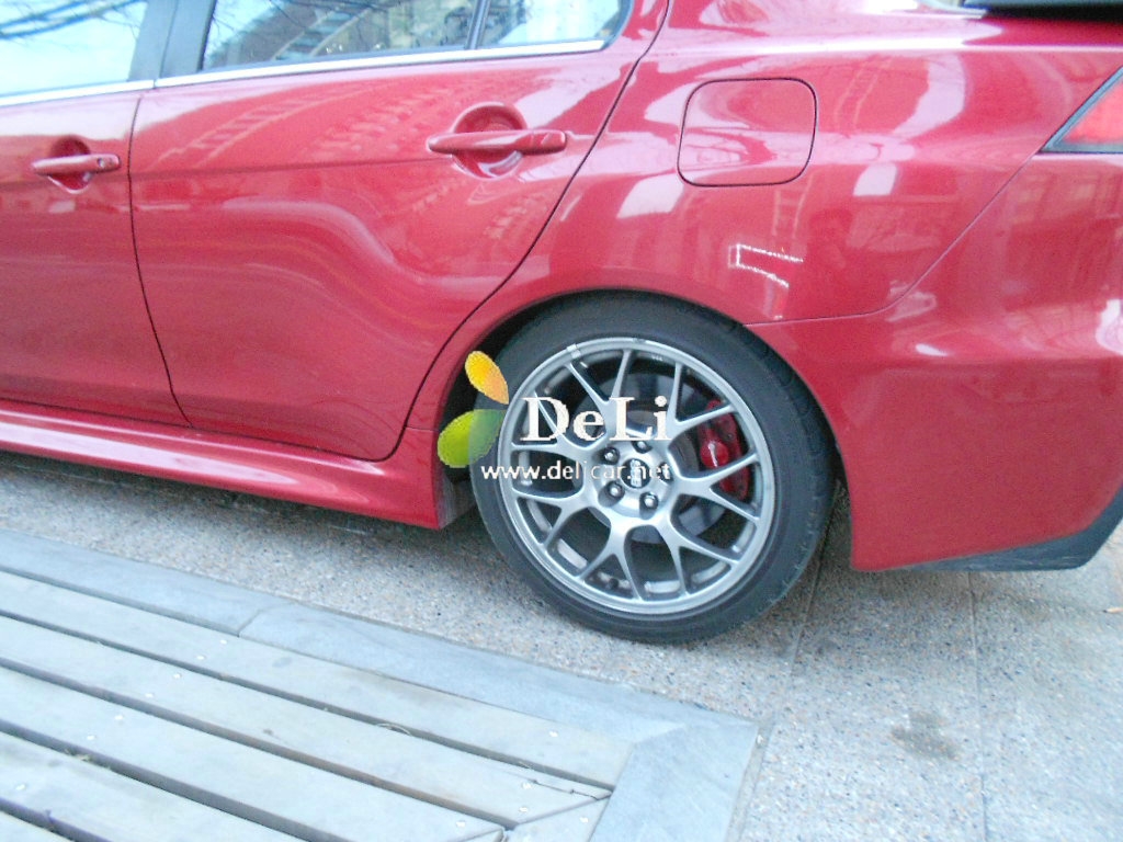 大連德利汽車改裝EVO改裝碳纖維機蓋HKS進氣