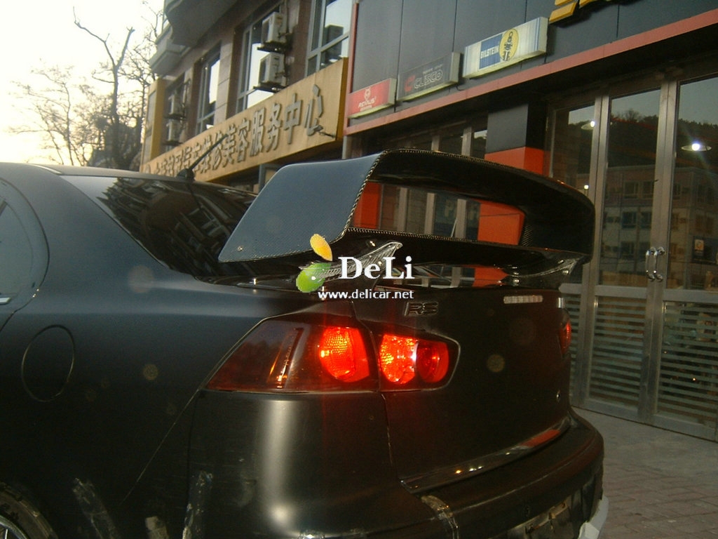 大連德利汽車改裝翼神改裝EVO包圍 BBS輪轂 剎車排氣 尾翼