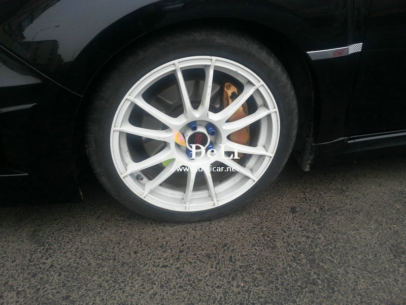 大連德利汽車改裝翼豹WRX改裝brembo剎車,STI外觀等