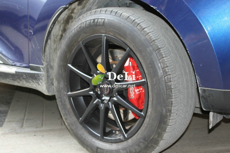 大連德利汽車改裝現(xiàn)代IX35升級UPSOAR前后剎車效果圖