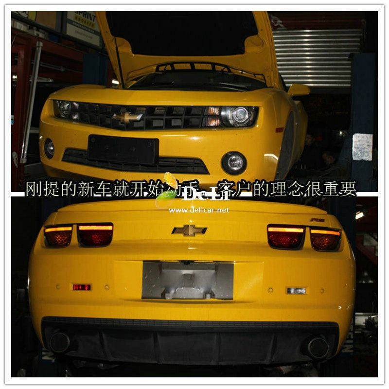 大連德利汽車改裝科邁羅變形記-升級(jí)前后剎車排氣作業(yè)