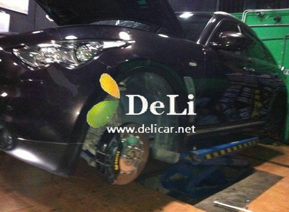 大連德利汽車改裝FX35改裝AP剎車改裝排氣