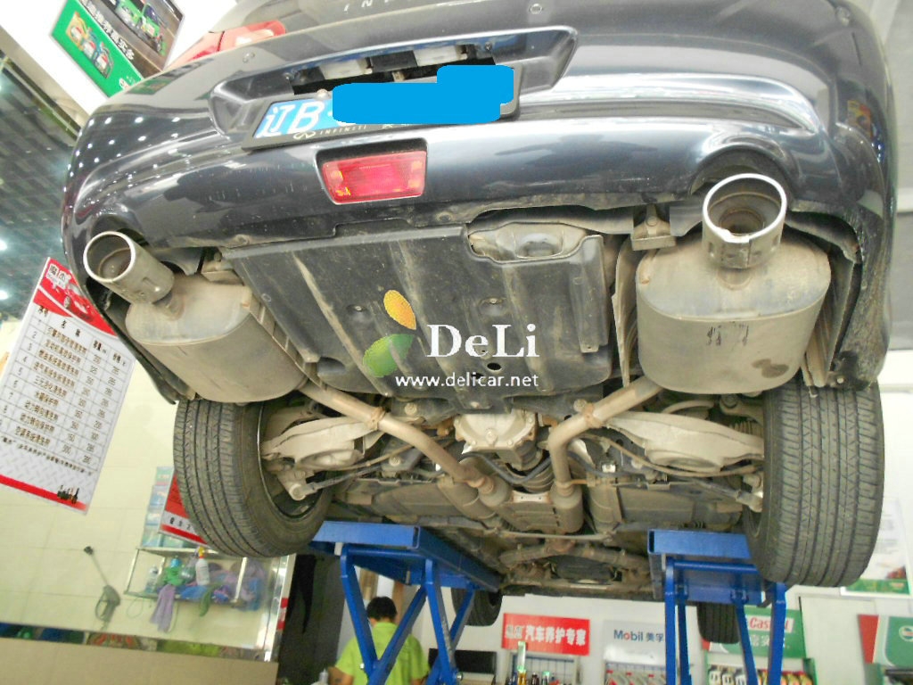 大連德利汽車改裝G25改FGK排氣KN69進氣獅特拉桿