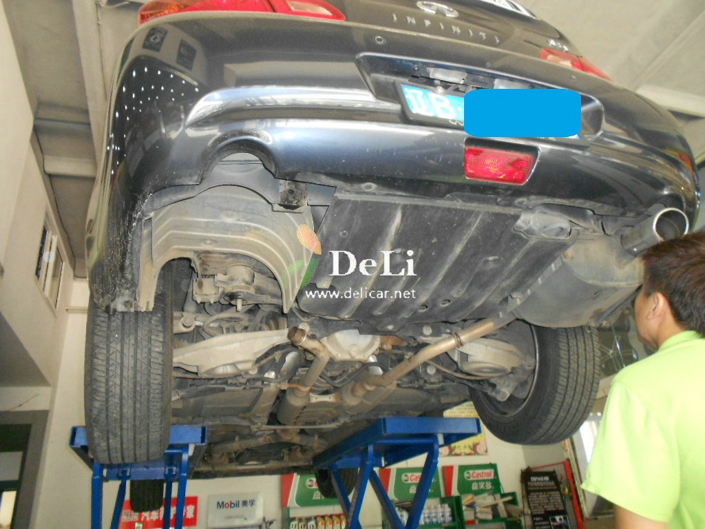 大連德利汽車改裝G25改FGK排氣KN69進氣獅特拉桿