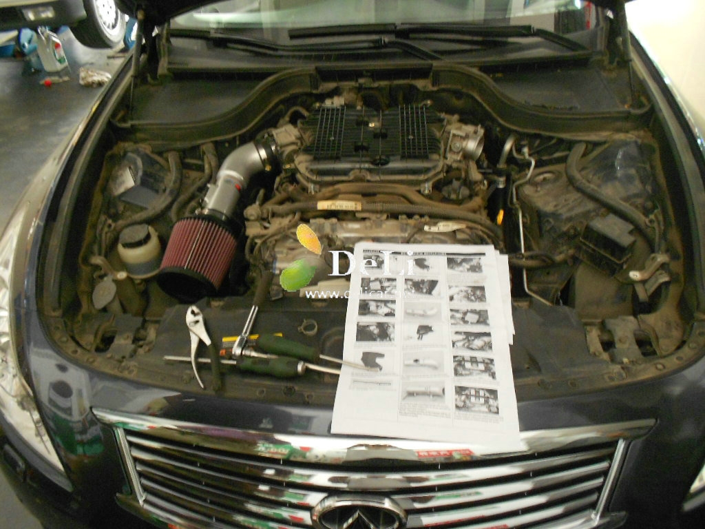 大連德利汽車改裝G25改FGK排氣KN69進氣獅特拉桿