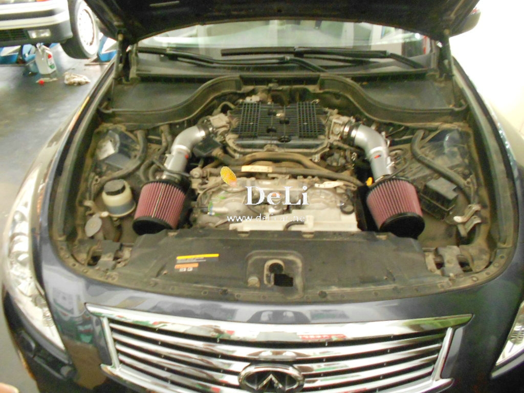 大連德利汽車改裝G25改FGK排氣KN69進氣獅特拉桿