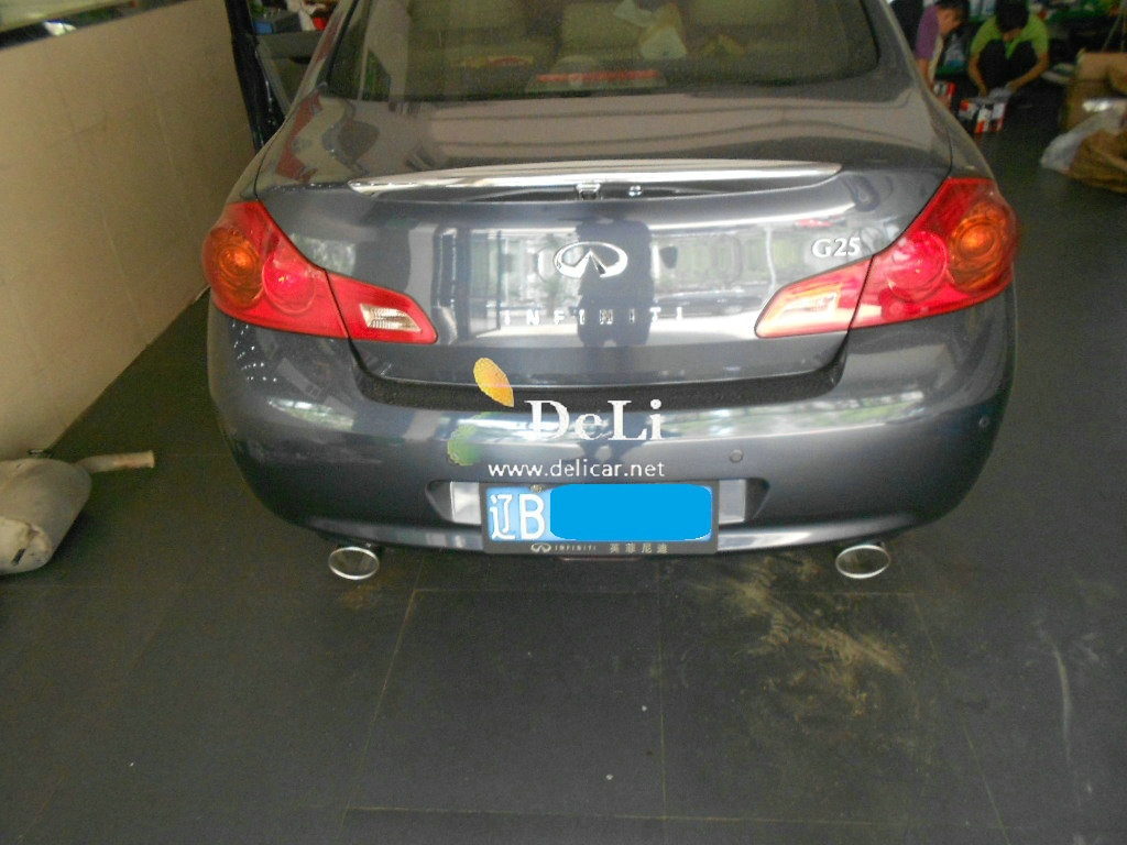 大連德利汽車改裝G25改FGK排氣KN69進氣獅特拉桿