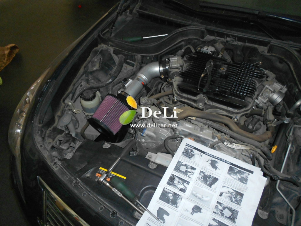 大連德利汽車改裝G25改FGK排氣KN69進氣獅特拉桿