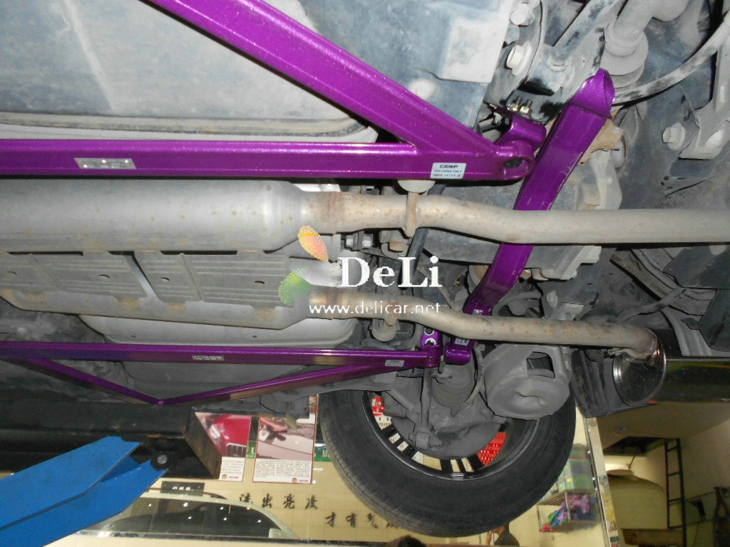 大連德利汽車改裝G25改FGK排氣KN69進氣獅特拉桿