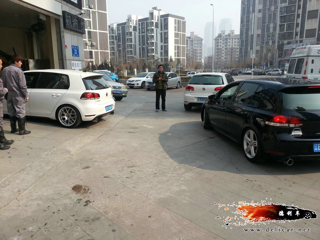 大連德利汽車改裝高爾夫6GTI 改裝R20輪轂 D2避震FORGE泄壓閥 KN進氣 RES排氣