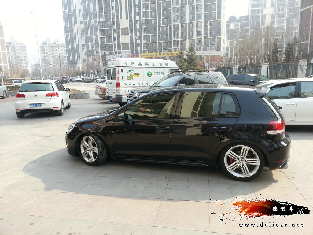 大連德利汽車改裝高爾夫6GTI 改裝R20輪轂 D2避震FORGE泄壓閥 KN進氣 RES排氣