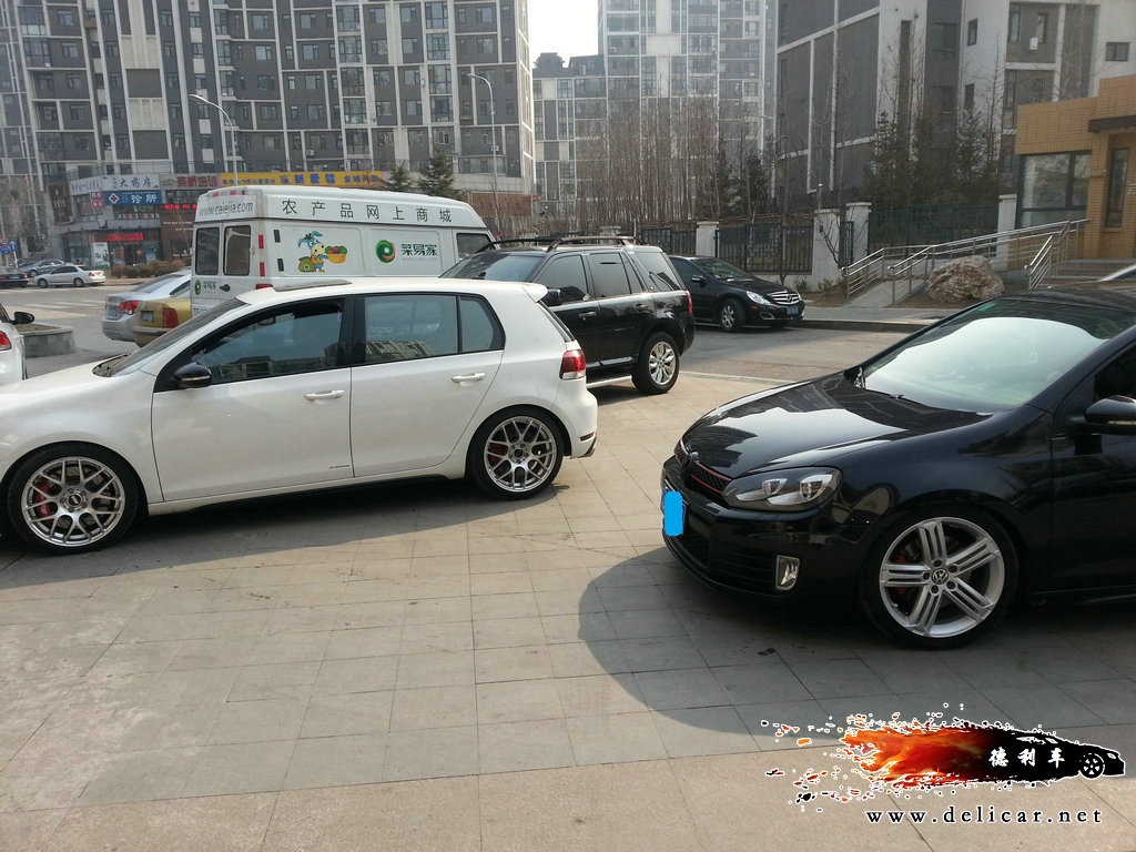 大連德利汽車改裝高爾夫6GTI 改裝R20輪轂 D2避震FORGE泄壓閥 KN進氣 RES排氣