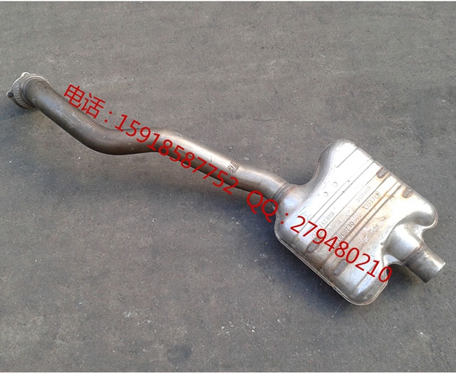 奧迪B8排氣 B9中鼓 A4L排氣管中鼓中段 消音器 A4L消聲器 消音包 正廠拆車(chē)件