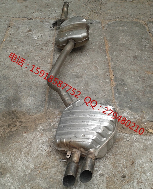 奧迪A4L排氣改裝 B7 B8消音器 A4 B9 排氣管中尾段 B9消音器消聲器 原廠拆車件