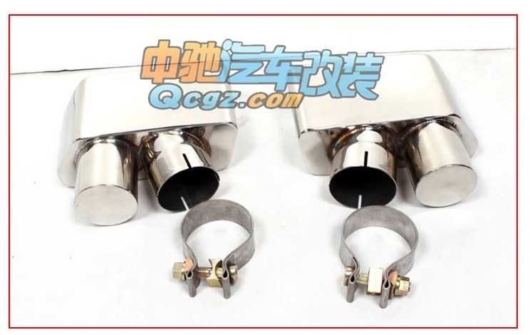 寶馬GT535I改裝550i尾喉GT528排氣方嘴 尾唇530LI方口BMW 5系后唇