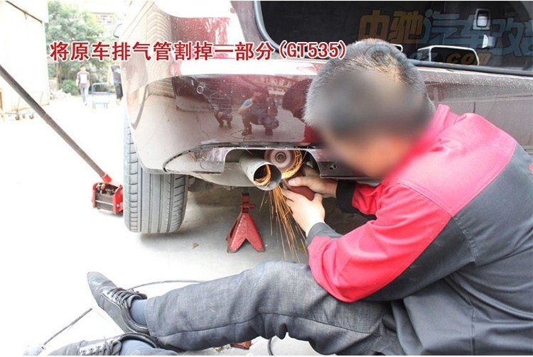 寶馬GT535I改裝550i尾喉GT528排氣方嘴 尾唇530LI方口BMW 5系后唇