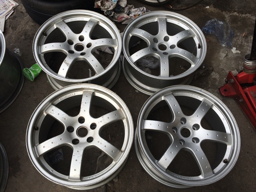 RAYS，鍛造五輻 18 8J ET30 8.5J ET33 5*114.3（NISEEN專用）、8·35KG、
