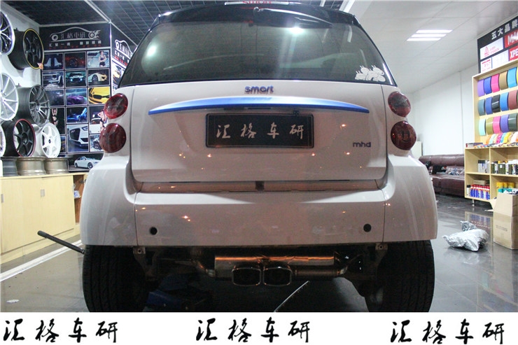 奔馳斯瑪特smart改裝儀表/排氣/16寸輪轂-長(zhǎng)沙匯格車研奔馳專業(yè)改裝