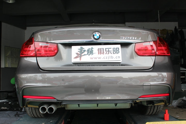 【車(chē)鎮(zhèn)改裝】寶馬328改M4款包圍、cgw排氣