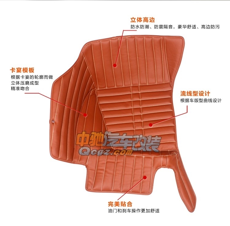 11-14保时捷卡宴脚垫 新卡宴全包围脚垫 保时捷卡宴专用超