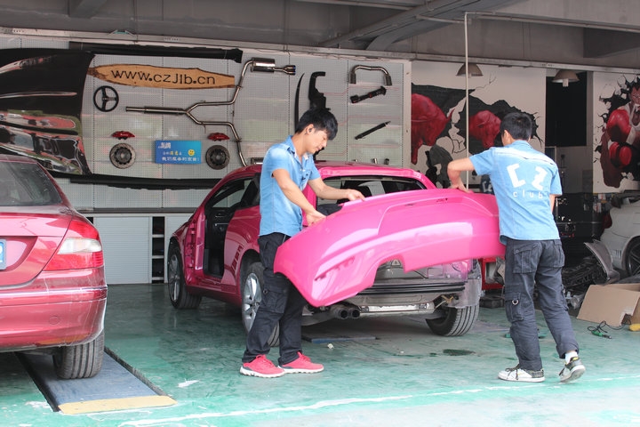 【車鎮(zhèn)改裝】大眾尚酷全車身噴漆改色