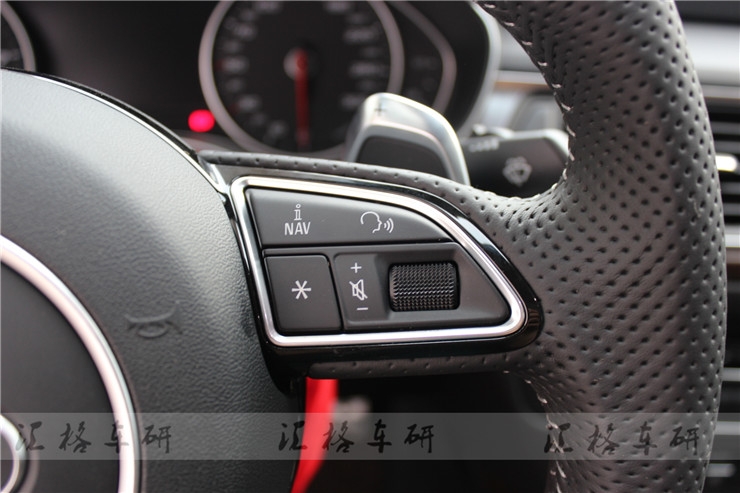 湖南長沙匯格車研汽車改裝奧迪A6多功能撥片定速巡航RS6方向盤/電鍍銀耳RS6反光后視鏡