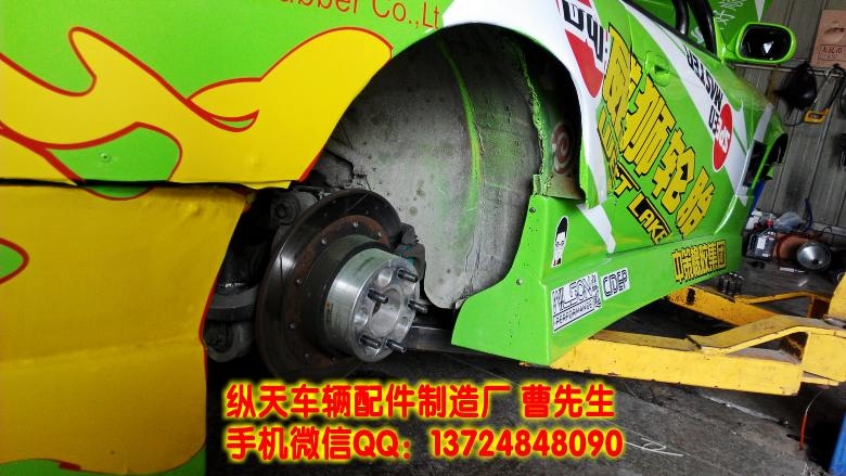 中國漂移第一人張少華戰(zhàn)車上安裝縱天法蘭盤60mm厚哦