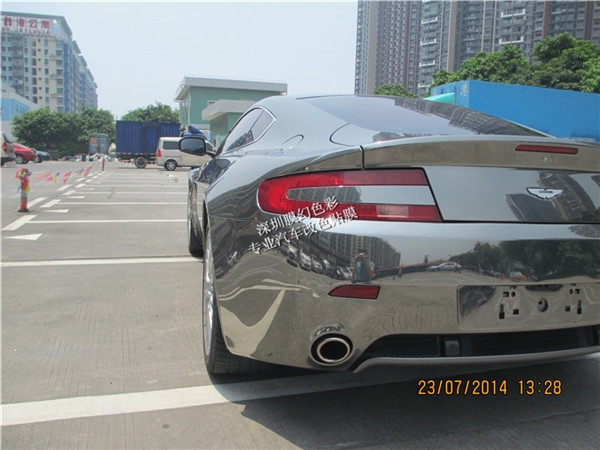 汽車改色阿斯頓馬丁全車改電鍍鎢鋼