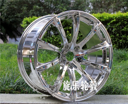 18寸前后配十幅 銀色電鍍 定制彩色電鍍 改裝鋁合金炫彩輪轂