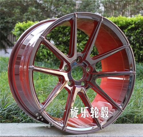 18寸9J 5*112 ADV10.1款 彩色電鍍定制 合金紅色 改裝炫彩輪轂