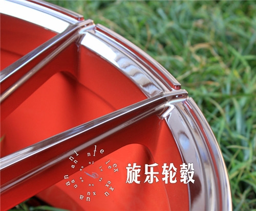 18寸9J 5*112 ADV10.1款 彩色電鍍定制 合金紅色 改裝炫彩輪轂