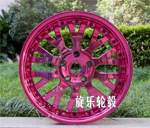 19寸5*127彩色電鍍定制 吉普Jeep牧馬人 紫色 改裝炫彩輪轂
