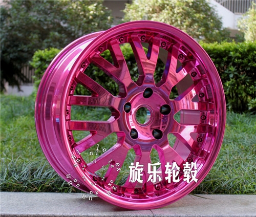 19寸5*127彩色電鍍定制 吉普Jeep牧馬人 紫色 改裝炫彩輪轂
