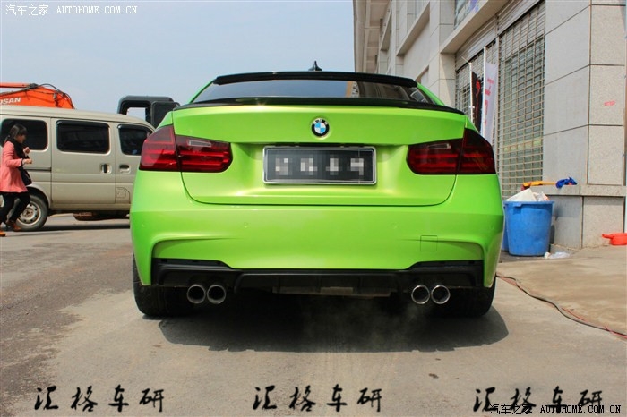 湖南長(zhǎng)沙匯格車(chē)研汽車(chē)改裝 BMW寶馬F30新3系328輪轂排氣避震剎車(chē)包圍套件