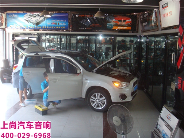 三菱勁炫改裝意大利赫茲音響-陜西西安上尚汽車音響