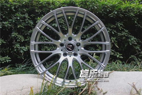 18寸黑色銀色網(wǎng)狀Y型樹杈 全數(shù)據(jù)定制彩色電鍍改裝鋁合金炫彩輪轂