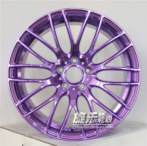 18寸黑色銀色網(wǎng)狀Y型樹杈 全數(shù)據(jù)定制彩色電鍍改裝鋁合金炫彩輪轂