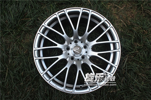 18寸黑色銀色網(wǎng)狀Y型樹杈 全數(shù)據(jù)定制彩色電鍍改裝鋁合金炫彩輪轂