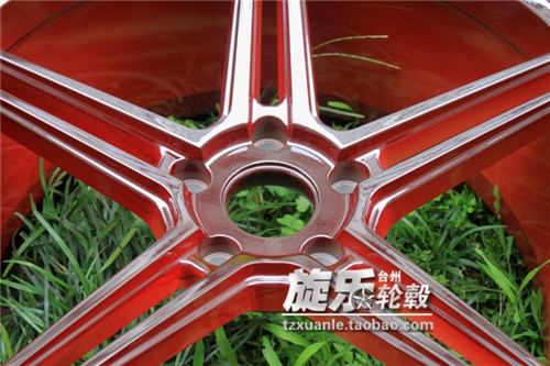 18寸19寸合金紅 彩色電鍍定制 EZ5 V5款 沃森 前后配炫彩輪轂