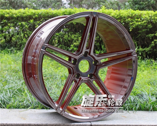18寸19寸合金紅 彩色電鍍定制 EZ5 V5款 沃森 前后配炫彩輪轂