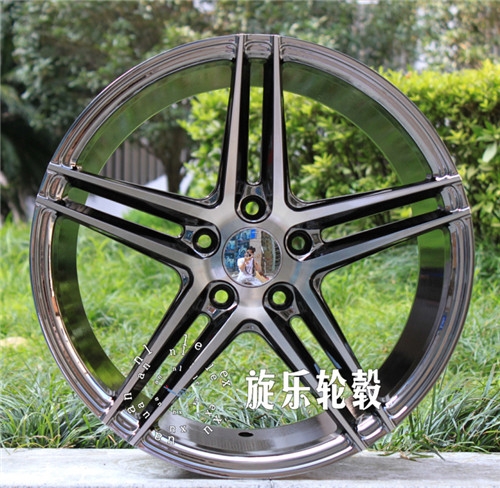 18寸V5款5*114.3黑色電鍍車面 銳志 索納塔 睿翼 思鉑睿 改裝輪轂
