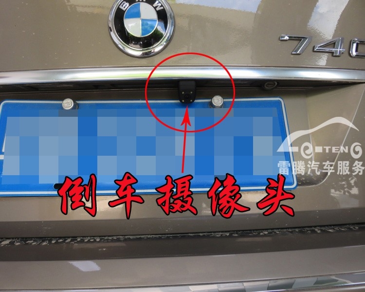 深圳寶馬原車屏升級 無損升級 08款寶馬740加裝手寫凱立德導(dǎo)航 倒車影像和軌跡