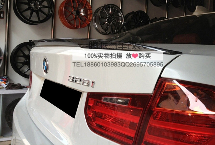 12-14年寶馬3系 F30 F35 320 328performance款碳纖維 尾翼 壓尾
