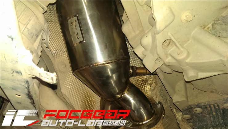 湖南BMW寶馬3系E90 335i改裝JBOM虎牌高流量三元催化頭段排氣--長沙匯格車研專業(yè)寶馬改裝