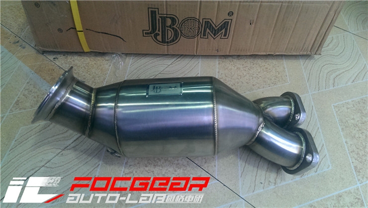 湖南BMW寶馬3系E90 335i改裝JBOM虎牌高流量三元催化頭段排氣--長沙匯格車研專業(yè)寶馬改裝