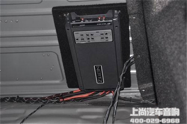 大眾桑塔納改裝意大利赫茲音響-陜西西安上尚汽車音響改裝