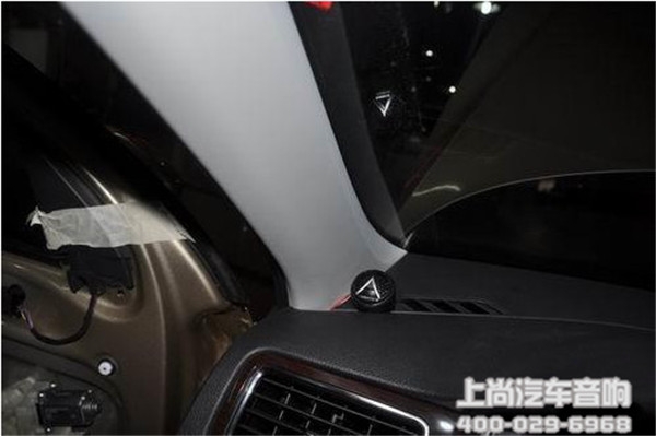 大眾桑塔納改裝意大利赫茲音響-陜西西安上尚汽車音響改裝