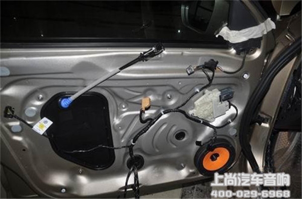 大眾桑塔納改裝意大利赫茲音響-陜西西安上尚汽車音響改裝