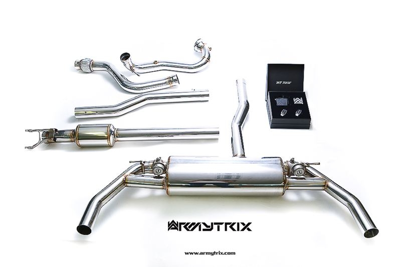 BENZ奔馳A45 CLA45改裝ARMYTRIX閥門排氣全段