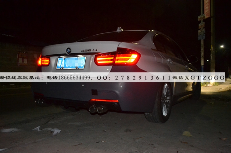 寶馬3系F30 F35改裝Performance排氣管大包圍